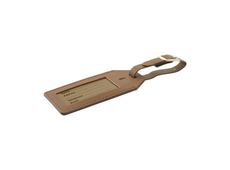 Vegan Pineapple Leather Luggage Tag Werbeartikel