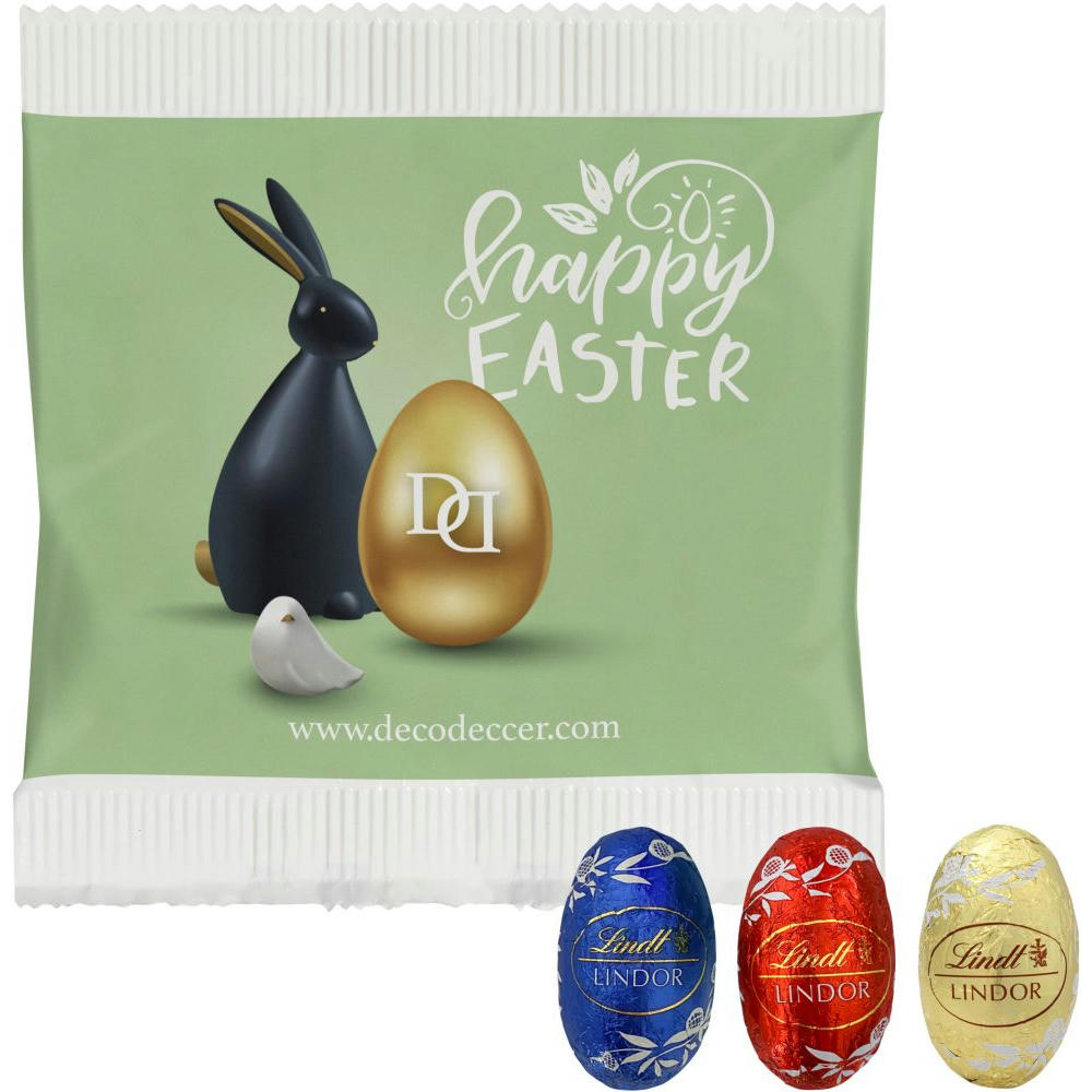 Product image 3er Lindor Mini Eier im Papiertütchen Werbeartikel