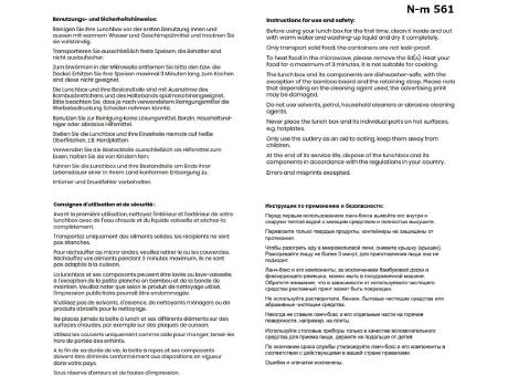 Doppel-Lunchbox mit Bambus-Schneidebrett und Besteck Werbeartikel