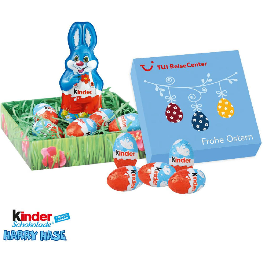 OSTERNEST MIT KINDER SCHOKOLADE Werbeartikel