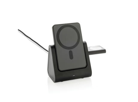 Powerbase 3-in-1-Charger aus RCS Kunststoff mit Powerbank bedrucken