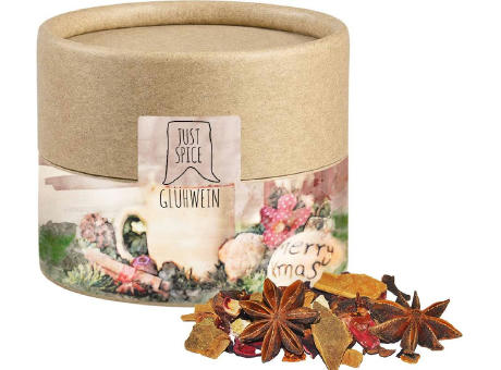 Glühweingewürz grob, ca. 20g, Kraftpapierdose Mini Werbeartikel