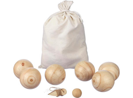 Holzkugelspiel-Set Quillian Werbeartikel