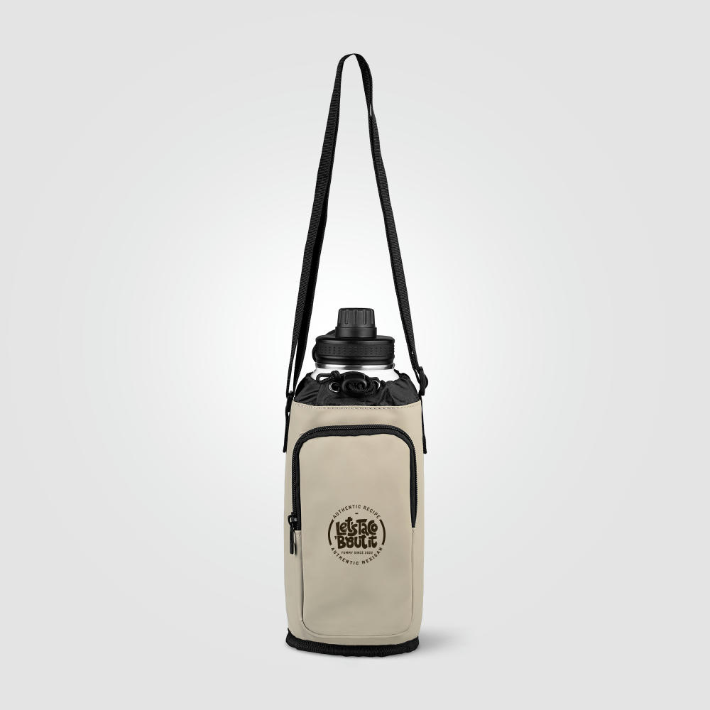 Product image Malmö - Flaschentasche mit Reißverschluss aus recyceltem PU - 1.8 L Werbeartikel