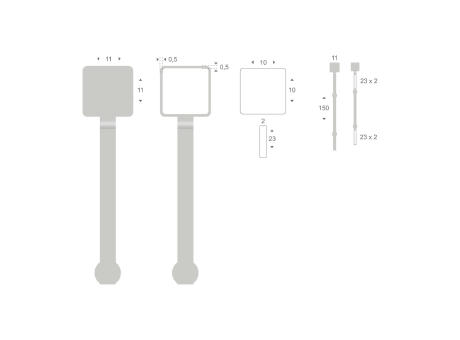 ROMINOX® Mehrweg-Büroklammer Document Pin, idealer Mailingartikel für Dokumente, bis zu 20 Seiten Klemmkraft Werbeartikel