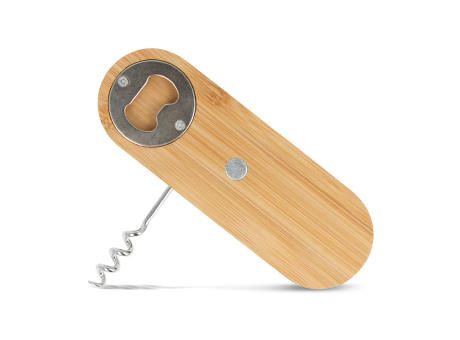 Product image Multifunktionaler Flaschenöffner aus Bambus bedrucken