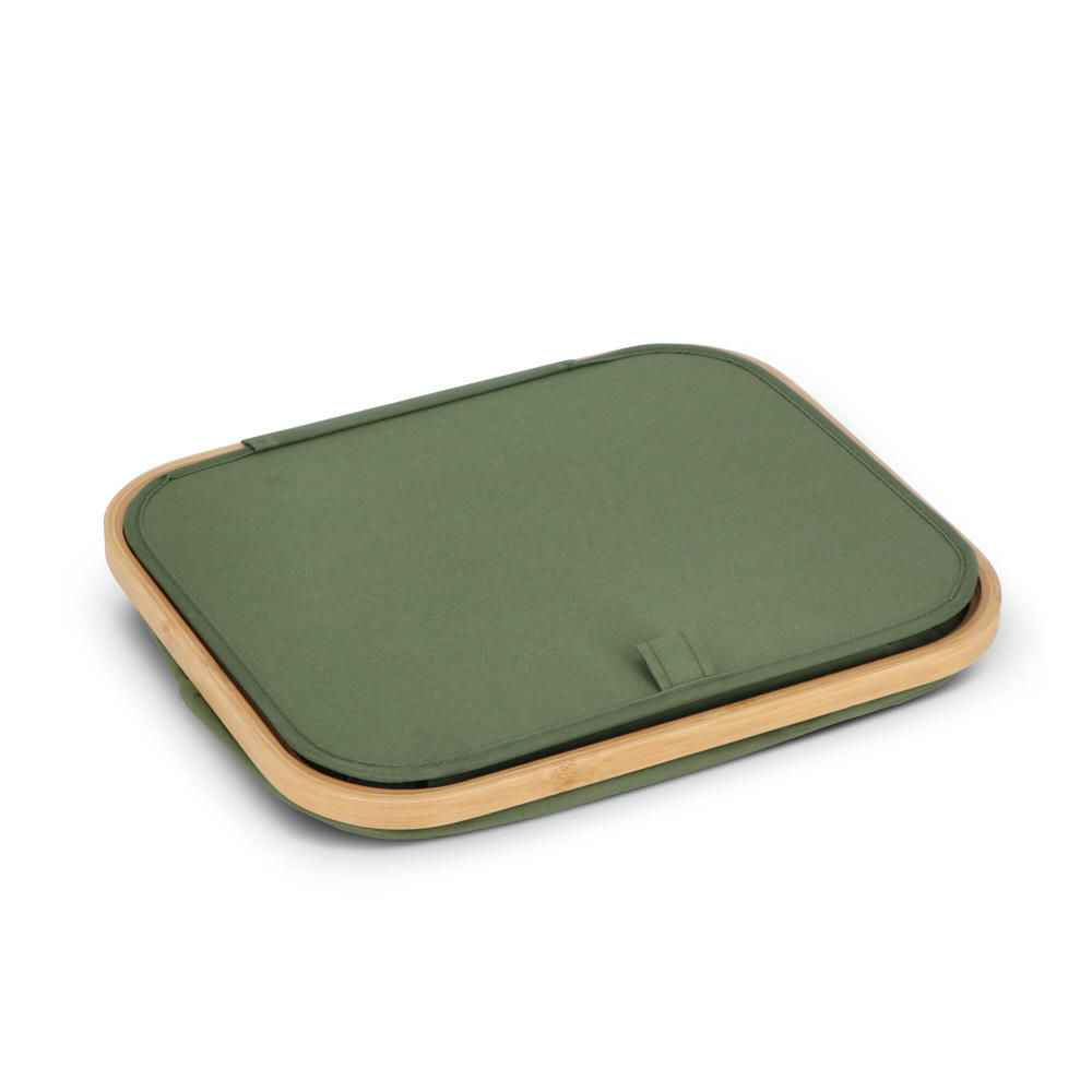 InSideOut faltbarer Korb mit Deckel Sogne 40,5 x 33 x 30cm rPET Werbeartikel