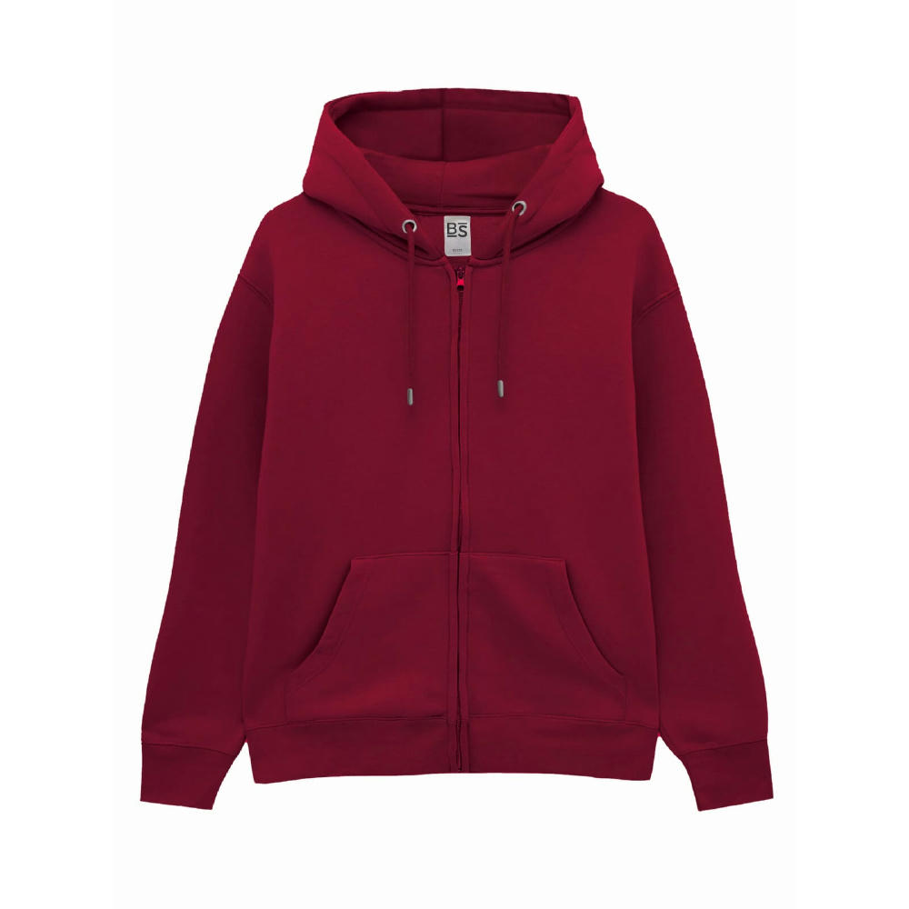 BS Vega Hoodie mit durchgehendem Reißverschluss, 280 gr/m² Werbeartikel