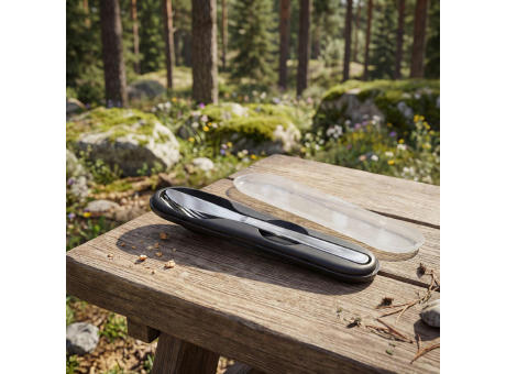 Besteck-Set im PP case "YOKA" Werbeartikel