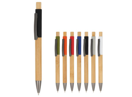 Kugelschreiber Madrid aus Bambus Werbeartikel