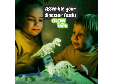 2 in 1 Fossil Excavation Kit II. Lernspiel lieferung inklusive einer kraftpapiertasche (90 g/m²), aus FSC™-zertifiziertem Material und anderen kontrollierten Materialien hergestellt Werbeartikel