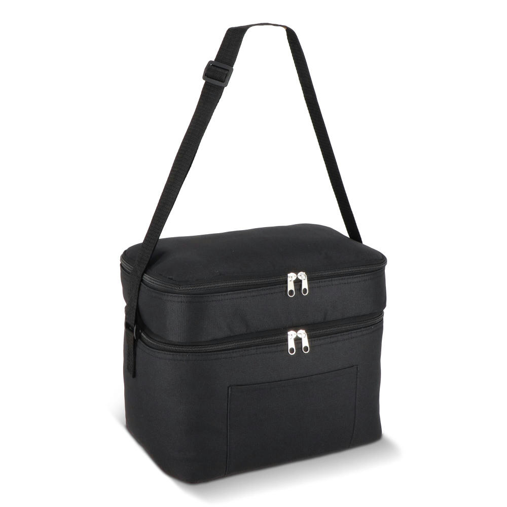 Product image R-PET 600D Doppelfach-Kühltasche 30 x 20 x 25cm 12L Werbeartikel