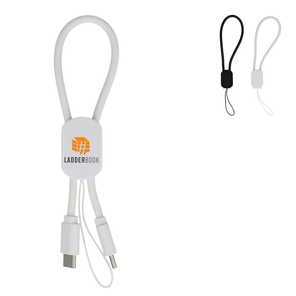 USB-C-Schlüsselanhänger-Kabel 60 W Werbeartikel