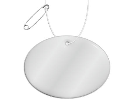 Product image RFX™ H-16 runder, leichter, reflektierender PVC-Anhänger – groß Werbeartikel