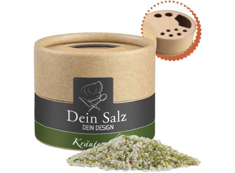 Product image Kräutersalz, ca. 55g, Kraftpapierstreuer Mini Werbeartikel