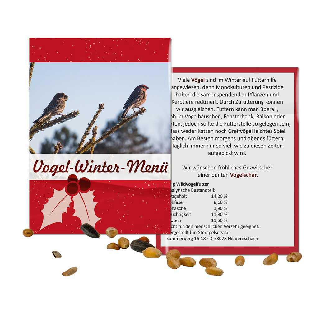 Vogelfutter-Tütchen - Standardmotiv - Standardmotiv Werbeartikel