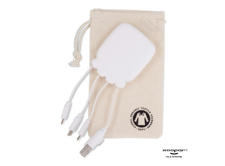 3192 | Xoopar Octopus Gamma 2 Powerbank with Bio Charging cable 3000mAh  Werbeartikel
