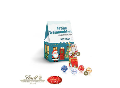 Product image Präsent "Christmas Minis" mit Lindt Minis und Nikolaus Werbeartikel