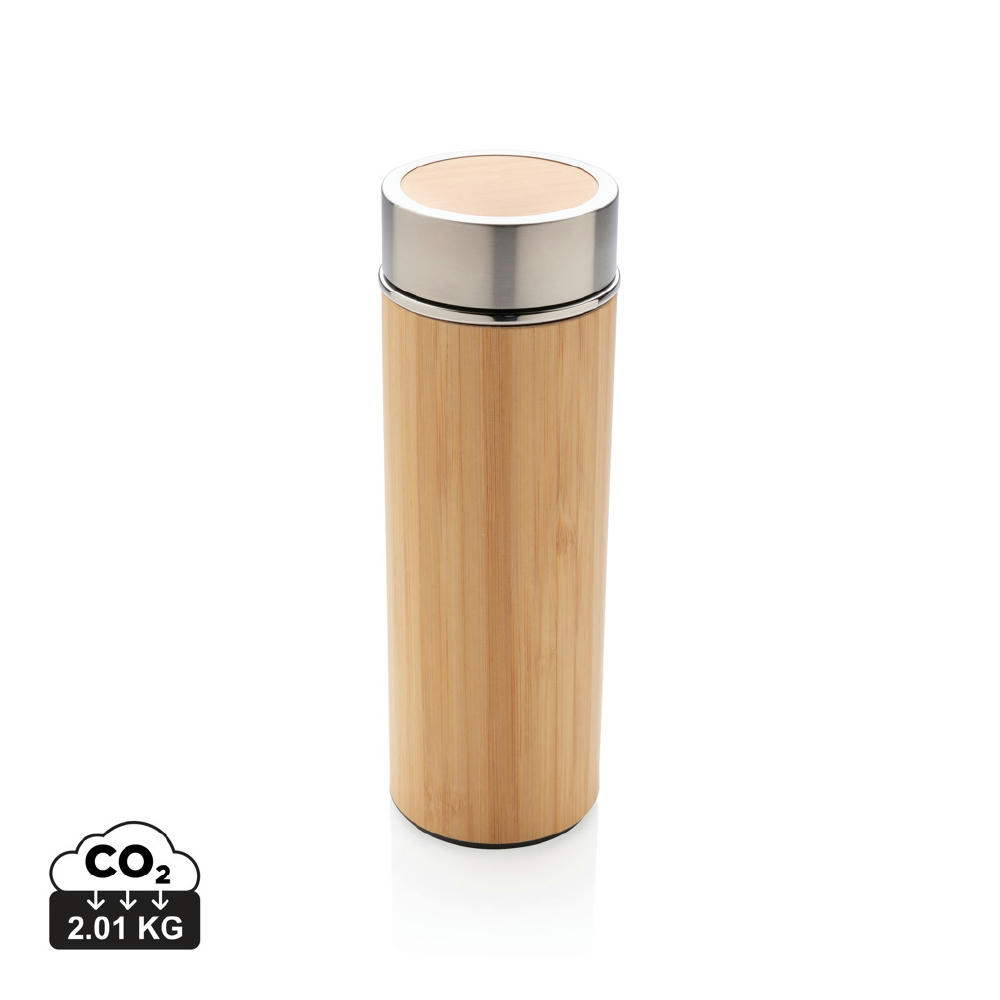 Product image Auslaufsichere Bambus-Vakuumflasche Werbeartikel