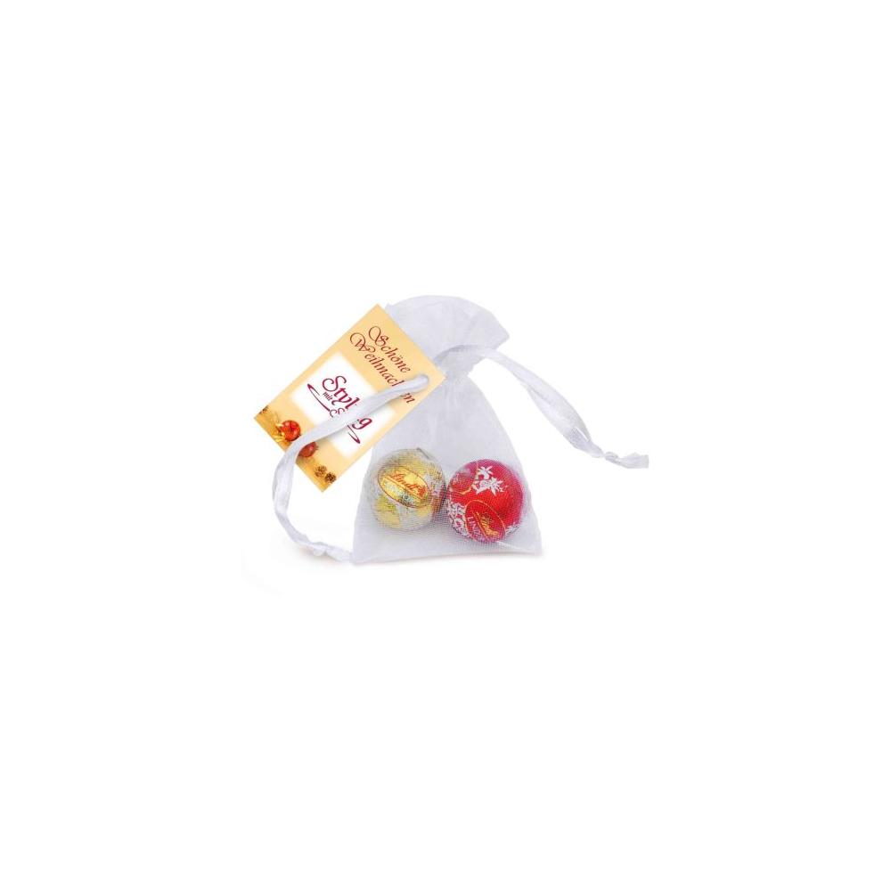 Product image Organzasäckchen Lindt Duo, mit Grußkarte Werbeartikel