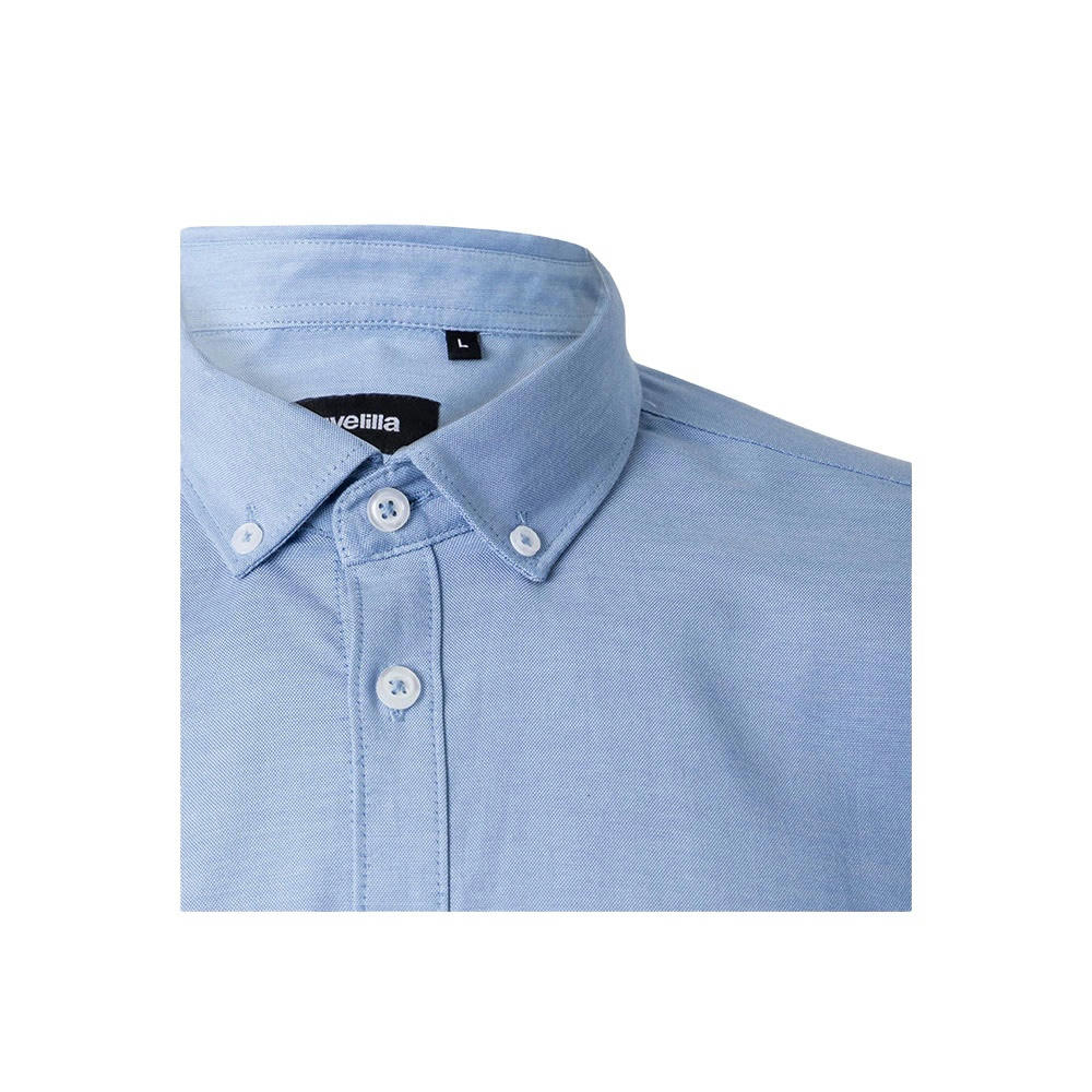 VL PRITHVI MAN. Hemd Oxford (180 g/m²) für Herren, aus Baumwolle (50 %), Polyester (45 %) und Elasthan (5 %) Werbeartikel