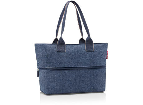 Product image shopper e1 herringbone dark blue bedrucken