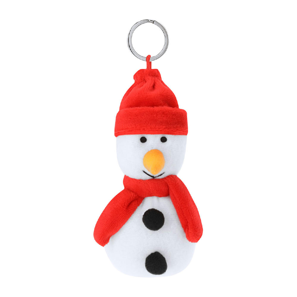 Product image Weihnachts-Plüsch-Schlüsselanhänger, Schneemann Velin Werbeartikel
