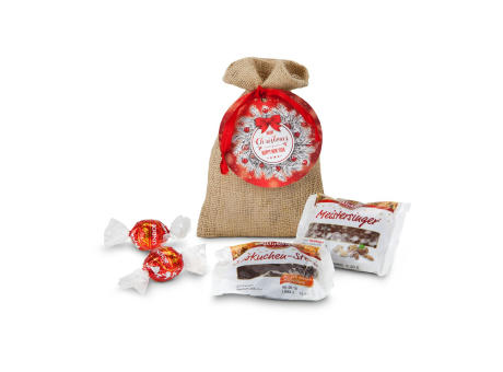 Geschenkset / Präsenteset: Süßes Weihnachtssäckchen bedrucken