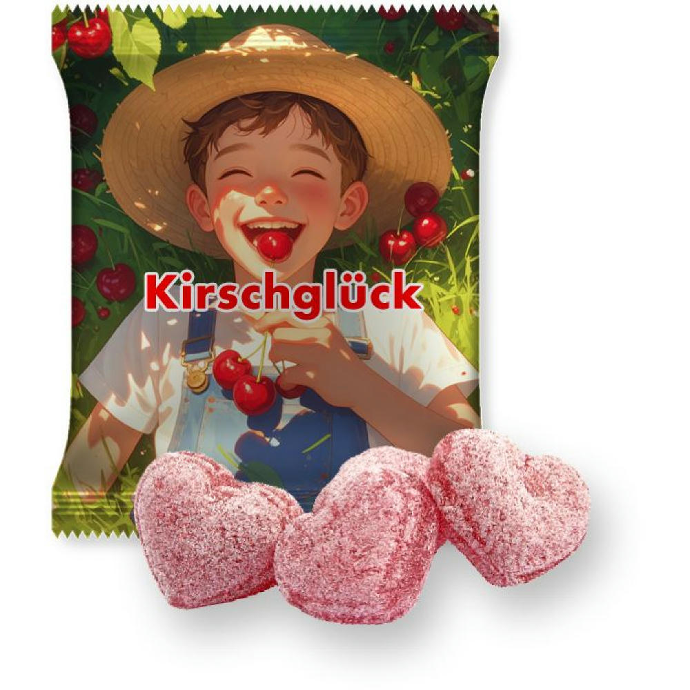 Kirschbonbons mit Magnesium, ca. 17g, Midi-Tüte Werbeartikel