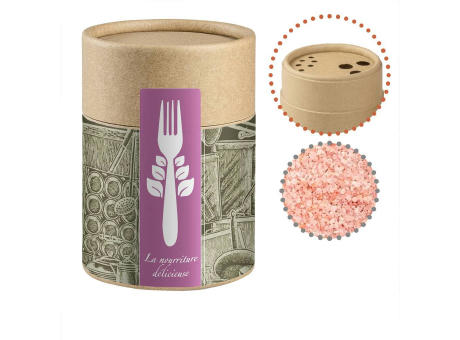 Product image Rosa Kristallsalz, ca. 135g, Kraftpapierstreuer Midi Werbeartikel