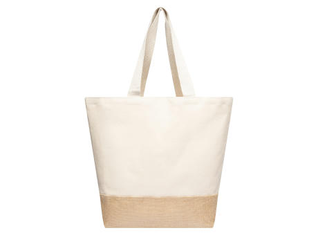 Product image Baumwoll Shopper mit Jute Boden Werbeartikel