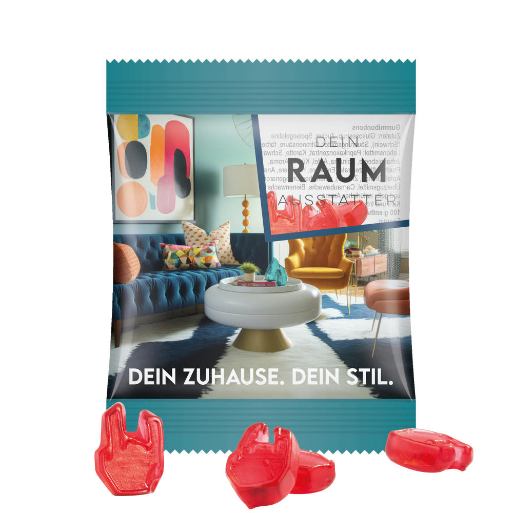 Minitüte 10 g Trolli Fruchtgummi Sonderformen Werbeartikel