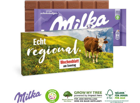 MILKA SCHOKOLADENTAFEL Werbeartikel