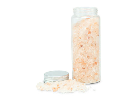 Himalaya-Badesalz 190 g, Patchouli-Sandelholz - auch mit individuellem Etikett Werbeartikel