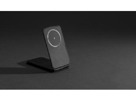 Swiss Peak 15W 3-in-1 magnetischer Wireles Charger aus rPU Werbeartikel