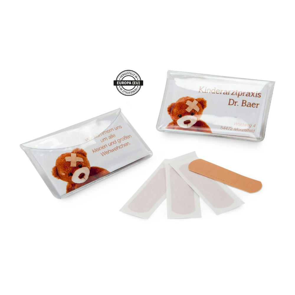 Pflastermäppchen PVC - Standardpflaster Werbeartikel