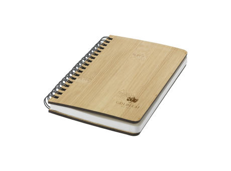 Notebook made from Stonewaste-Bamboo A6 Notizbuch Werbeartikel