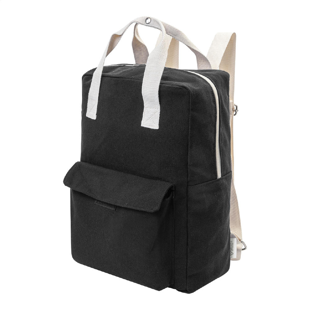 Rucksack aus recyceltem Canvas Rekan Back Werbeartikel