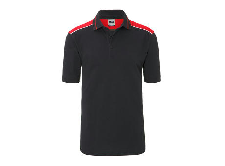 Product image Men's Workwear Polo - COLOR - - Pflegeleichtes und strapazierfähiges Polo mit Kontrasteinsätzen Werbeartikel