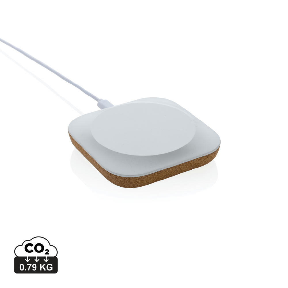 Product image Oregon Wireless-Charger aus RCS recyc. Kunststoff & Kork Werbeartikel