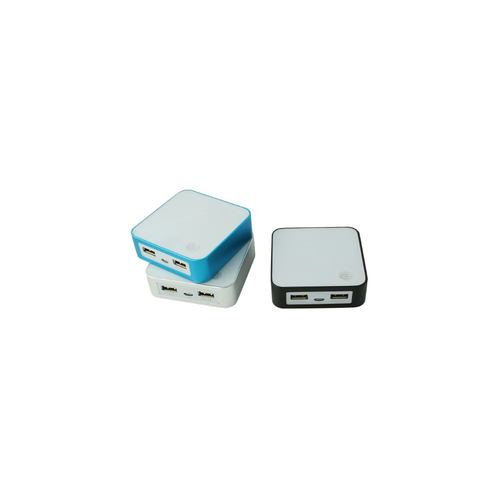 Powerbank PB-22 6600 mAh Weiß/Blau Werbeartikel