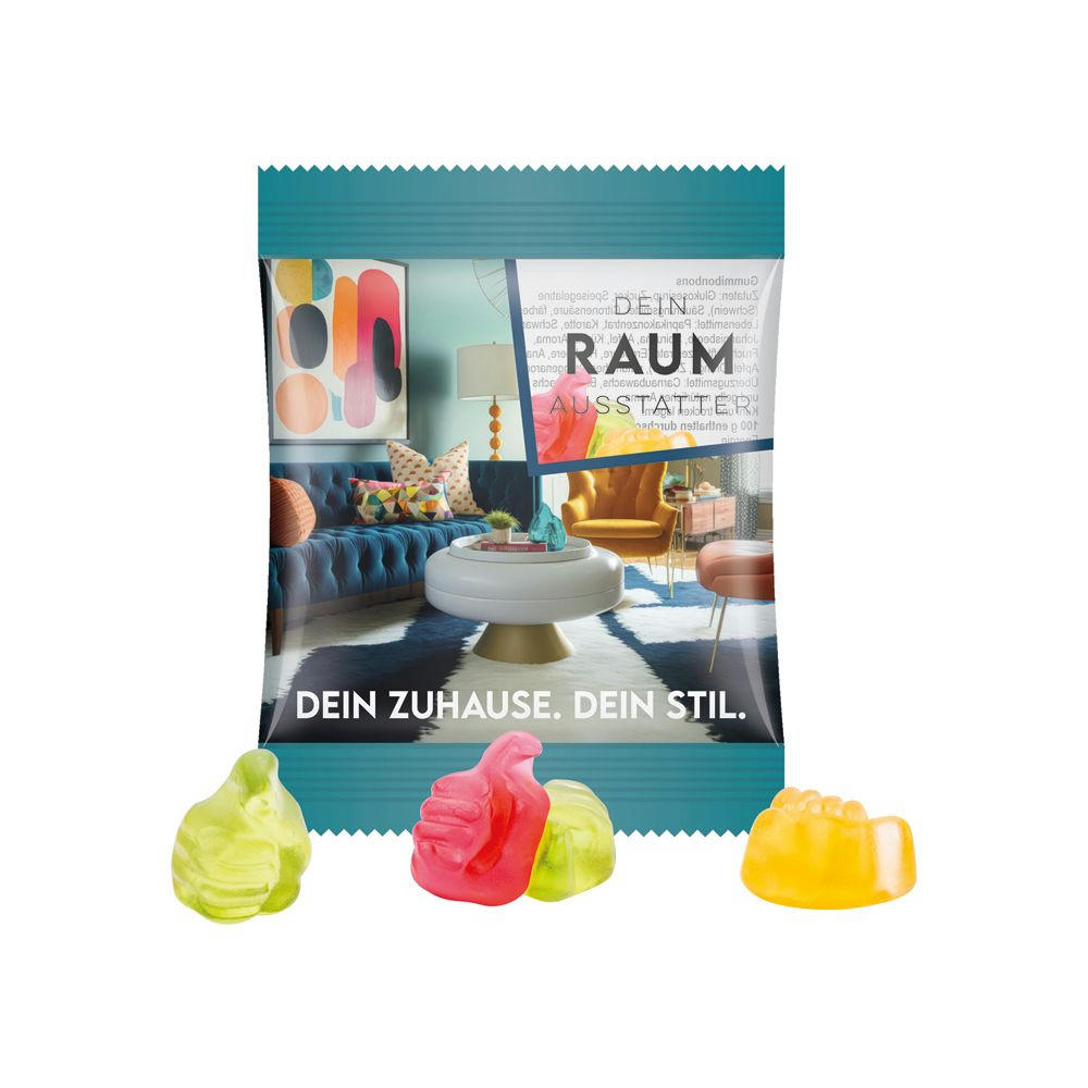 Minitüte 10 g Trolli Fruchtgummi Standardformen Werbeartikel