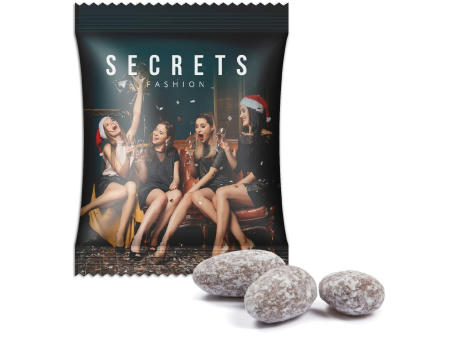 Product image Weihnachtsmandeln im Werbetütchen bedrucken