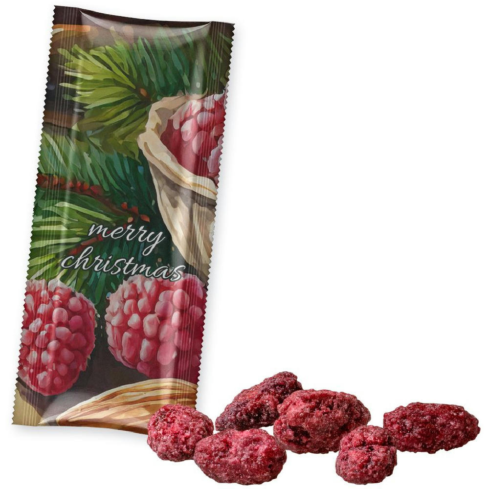 Product image Gebrannte Mandeln Himbeere, ca. 25g, Snack Stick Werbeartikel