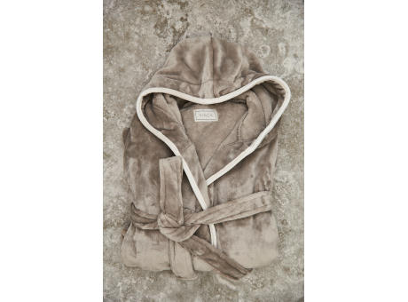 VINGA Louis Luxus Plüsch GRS rPET Bademantel Größe L/XL bedrucken