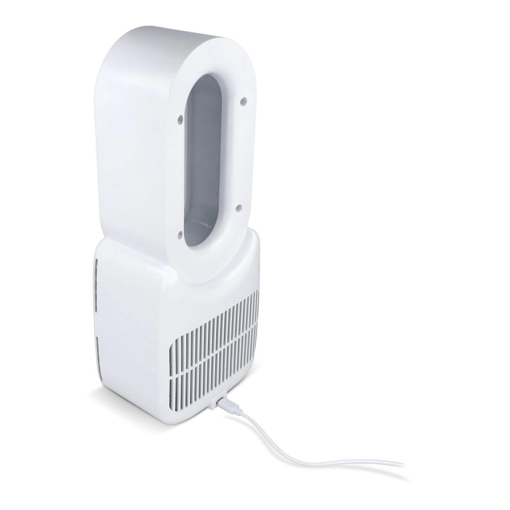 inSideOut Brislux – Rotorloser Softwind-Ventilator mit LED-Licht Werbeartikel