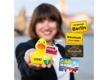Quietsche-Ente StadtEnte® Werbeartikel
