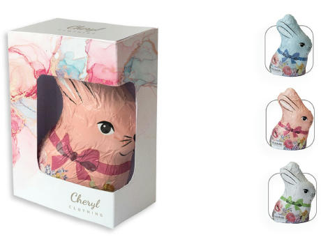 Heilemann Bunter Osterhase in Werbebox,   50 g, Inhalt: Heilemann Bunter Osterhase Werbeartikel