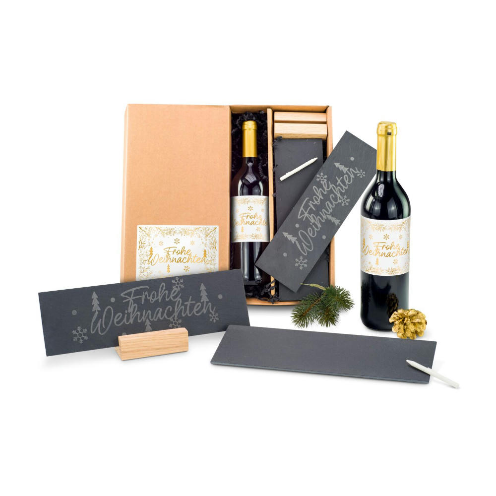 Product image Geschenkset / Präsenteset: Schiefer & Wein Werbeartikel