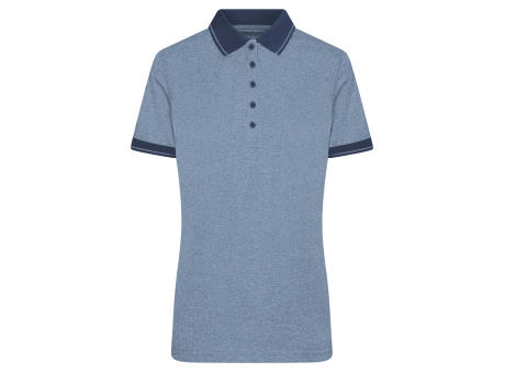 Product image Ladies' Heather Polo - Melange Polo mit modischen Details Werbeartikel